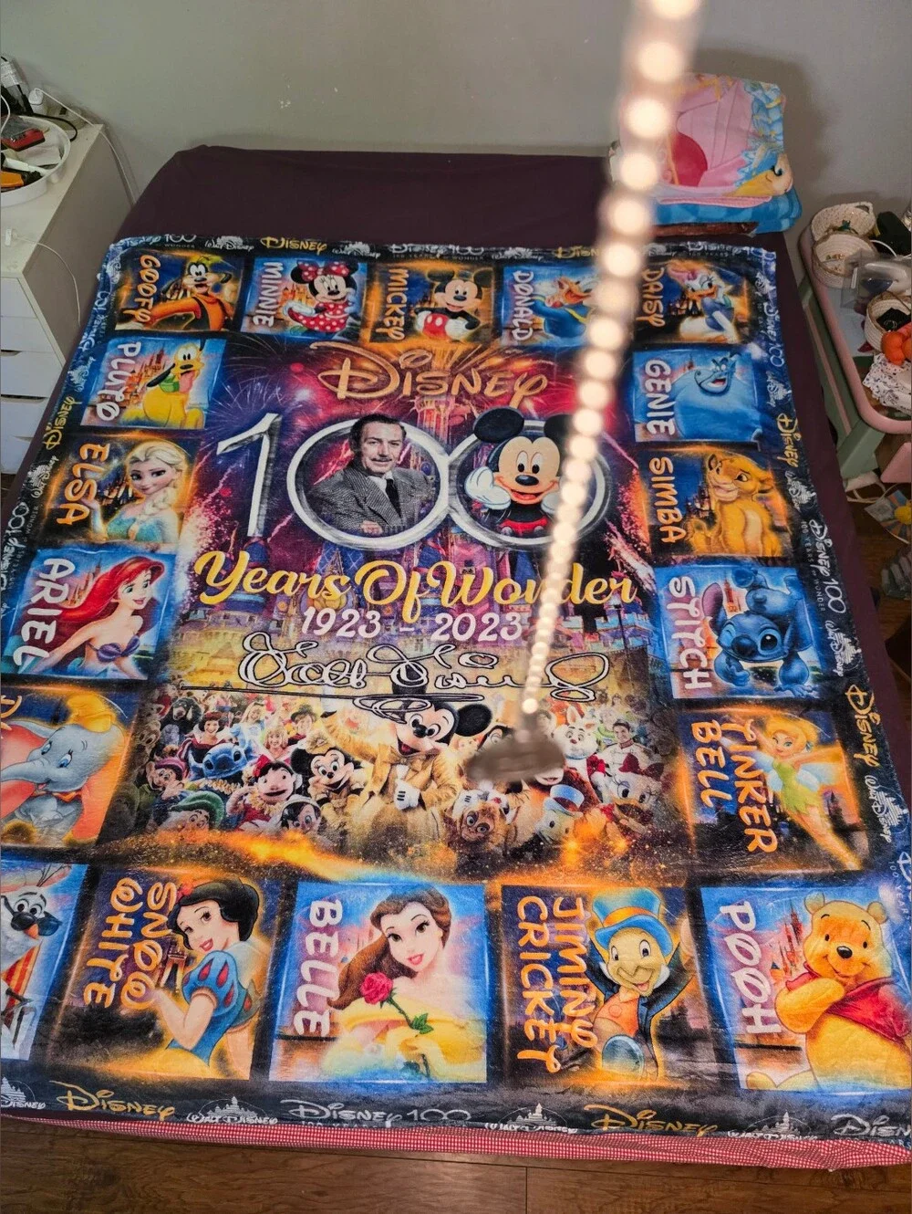 Disney 100 Years of Wonder Multicolor Throw Blanket